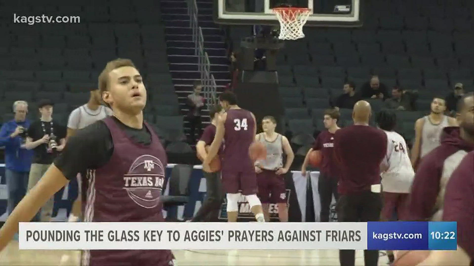Friar players marveled at A&M's size saying they resembled "an NBA team".