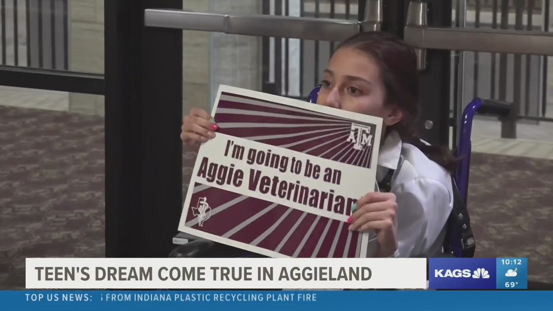 13-year-old Gabby Zarate and her family traveled from Rio Grande City to College Station to experience what it's like to be an official Aggie veterinarian.