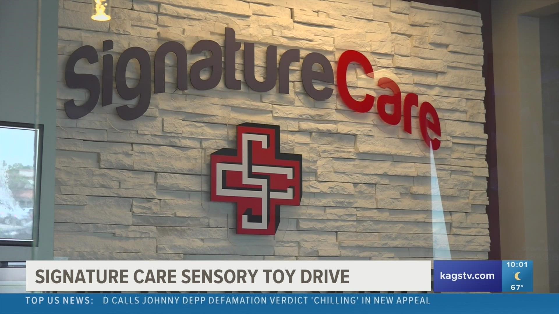 The emergency room is hosting a sensory toy drive for special needs children and elders starting on Dec. 7.