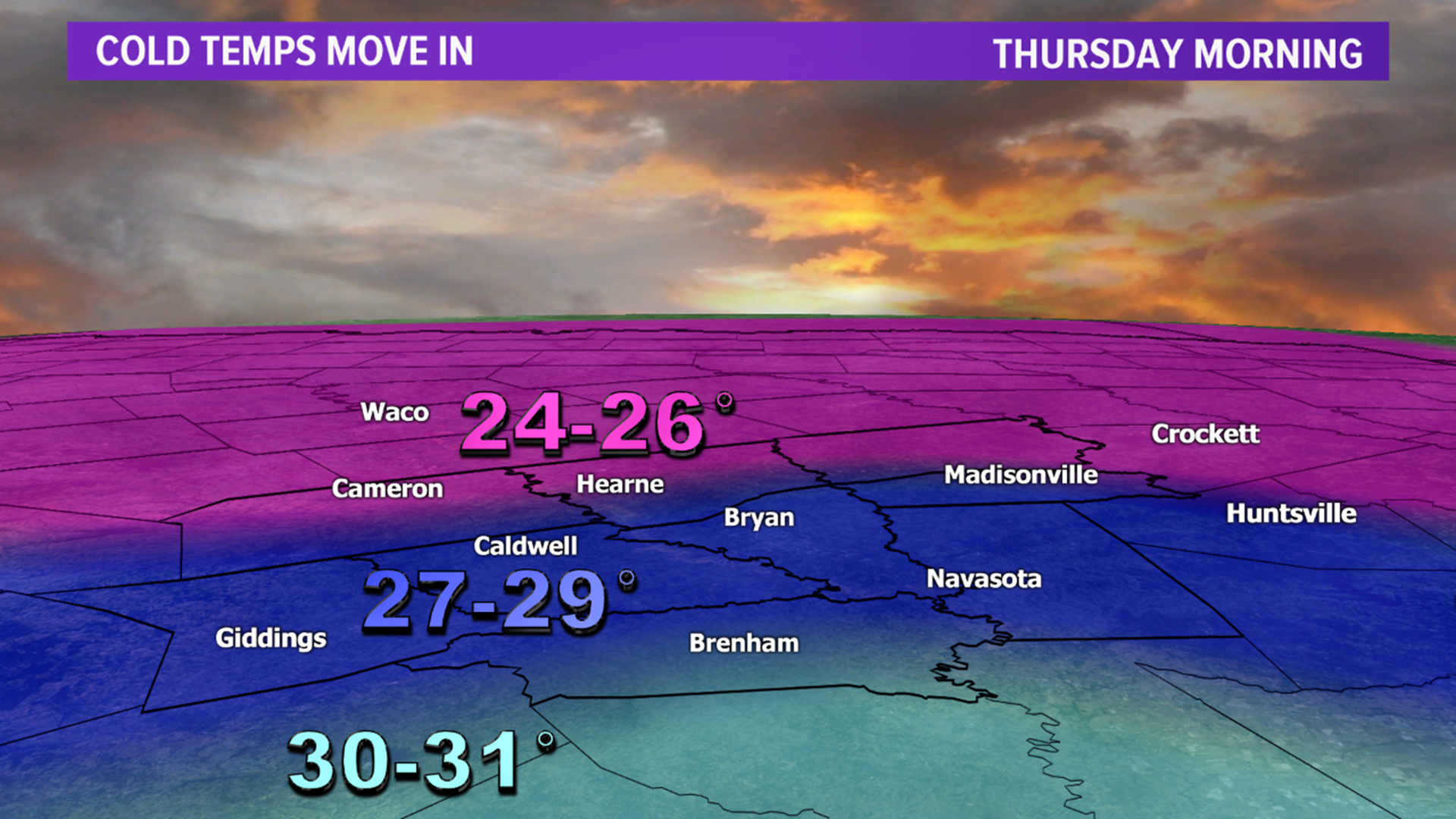 North Texas snow and a hard freeze for the Brazos Valley! | kagstv.com