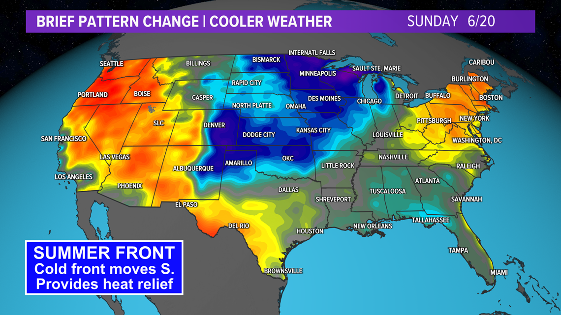 Canadian cold front will deliver cooler air to Texas