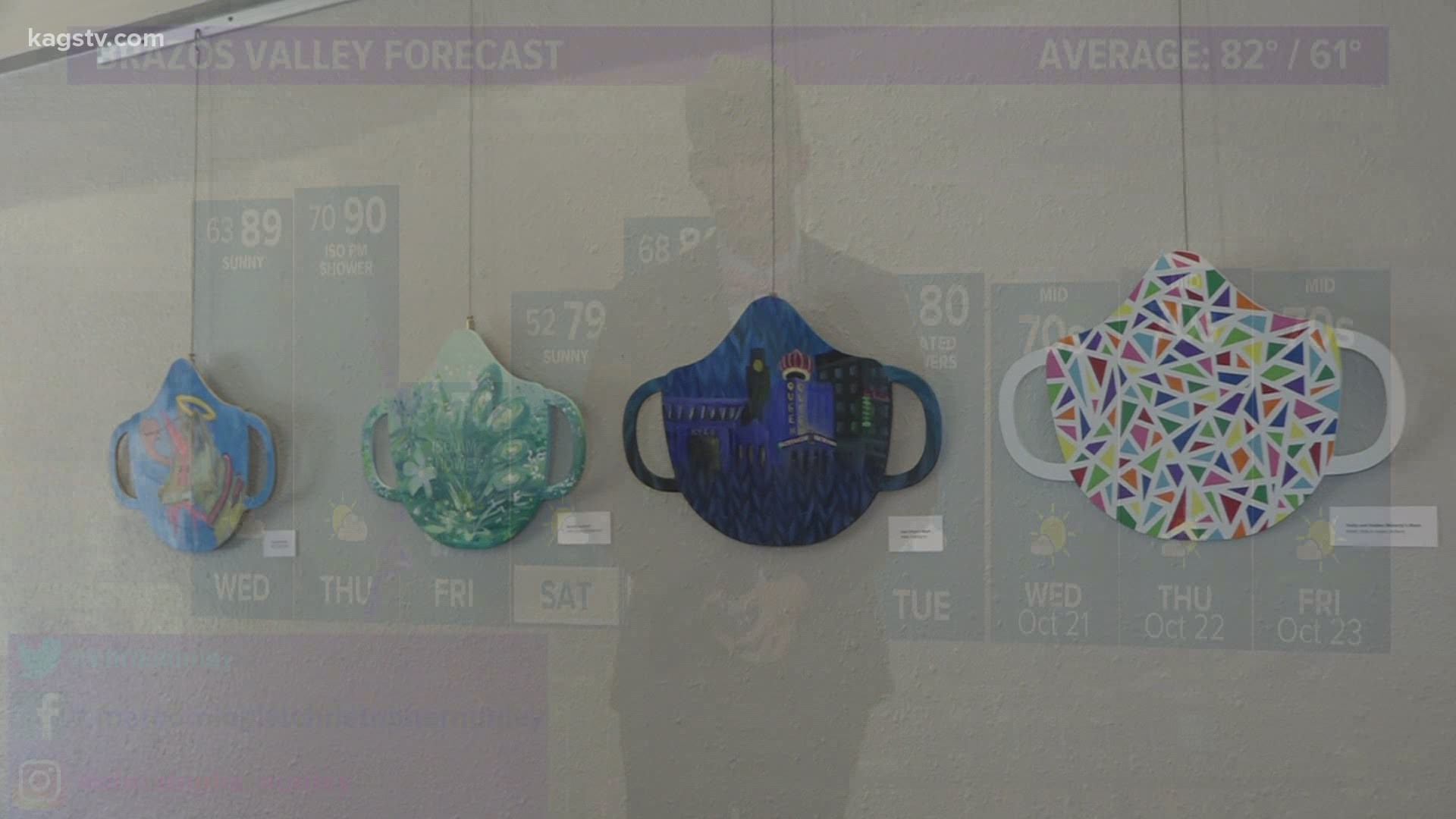 The Arts Council of Brazos Valley's new exhibit is art pieces made from its mask contest winners.