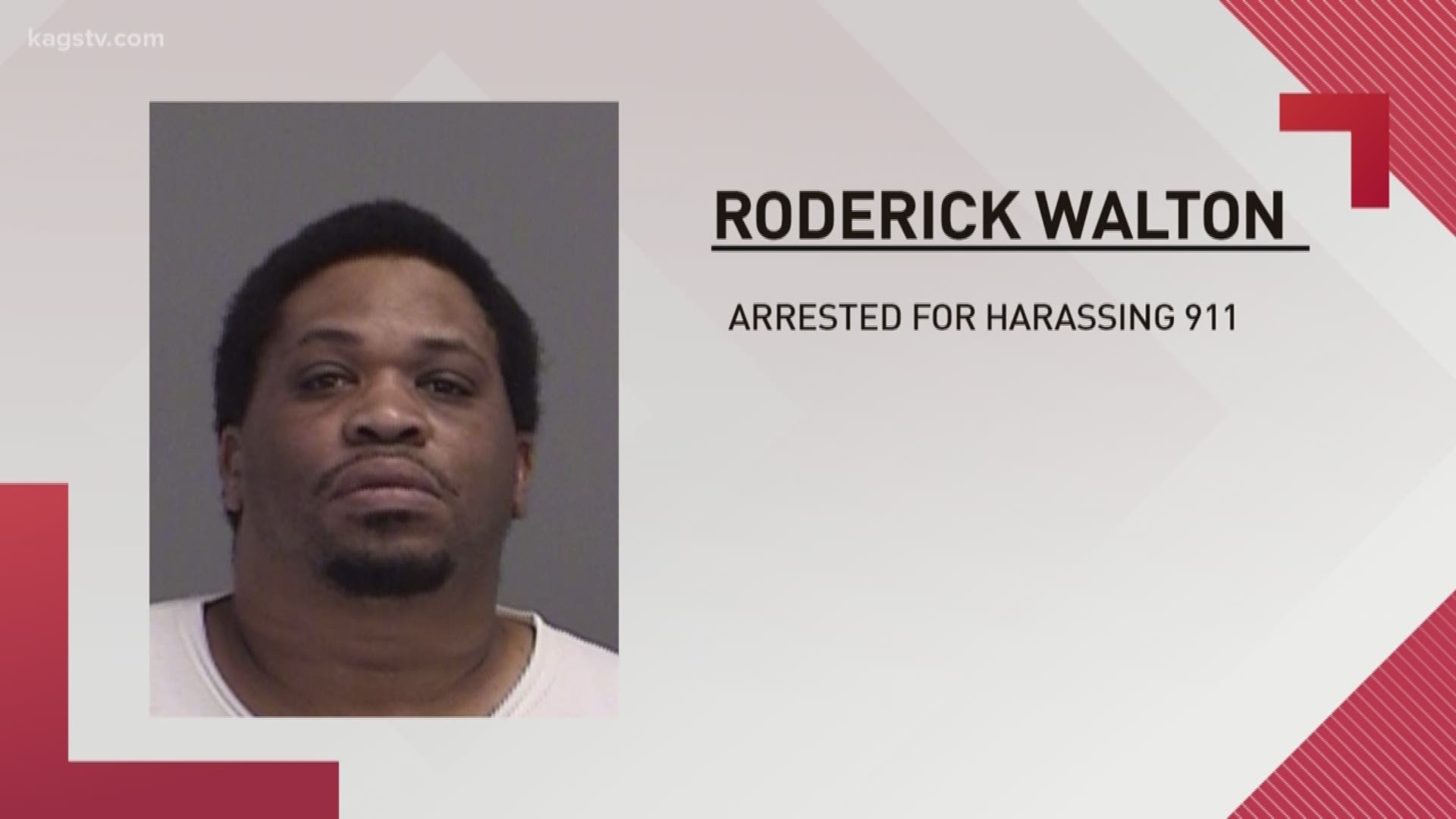 Police say the county 911 call center was tied up this morning due to Roderick Walton, who sent pornographic images and lewd texts to the county's non-emergency 911 number.