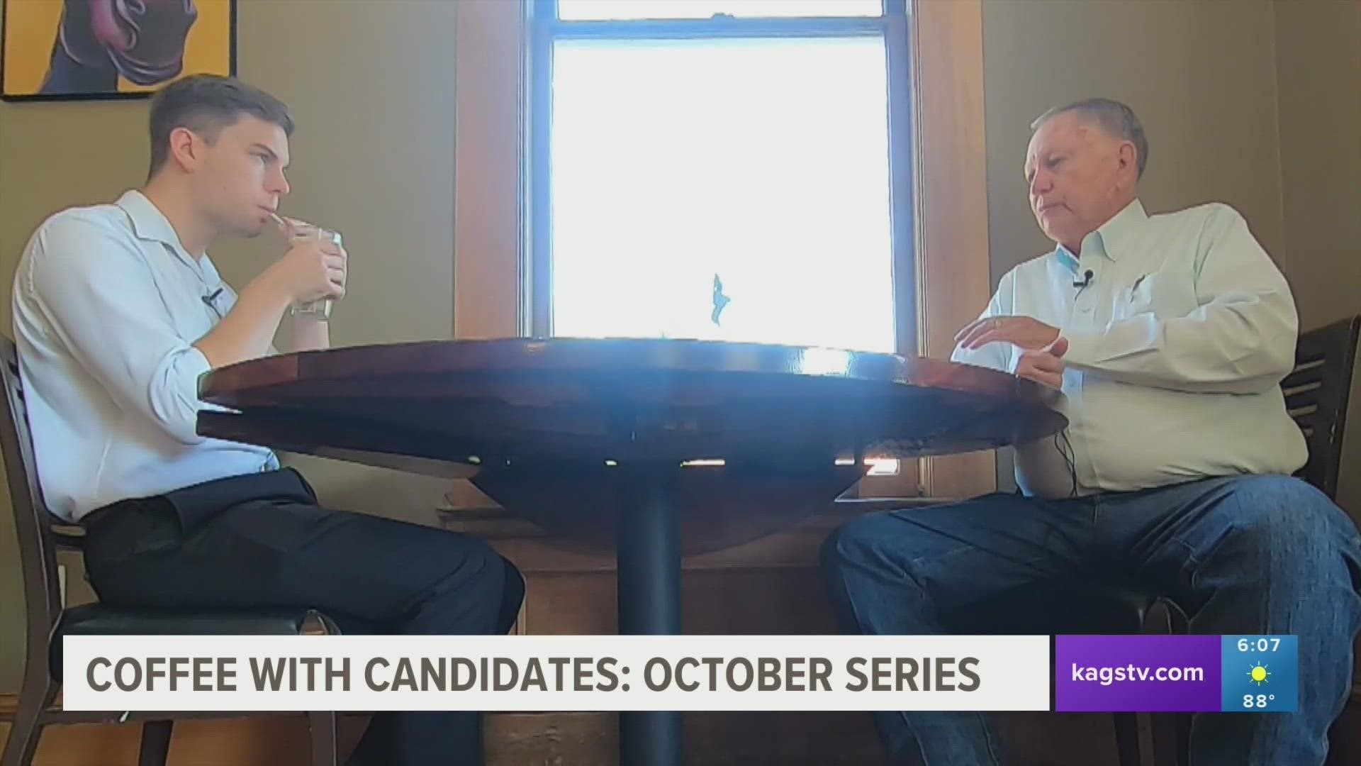 Throughout October, KAGS TV's William Johnson will speak with candidates one-on-one throughout the month leading up to election season in November.