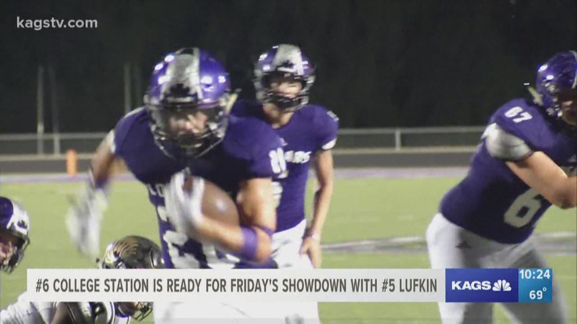 One of the biggest high school football games in the entire state will take place in the Brazos Valley on Friday night as undefeated College Station hosts Lufkin in a top 10 showdown.
