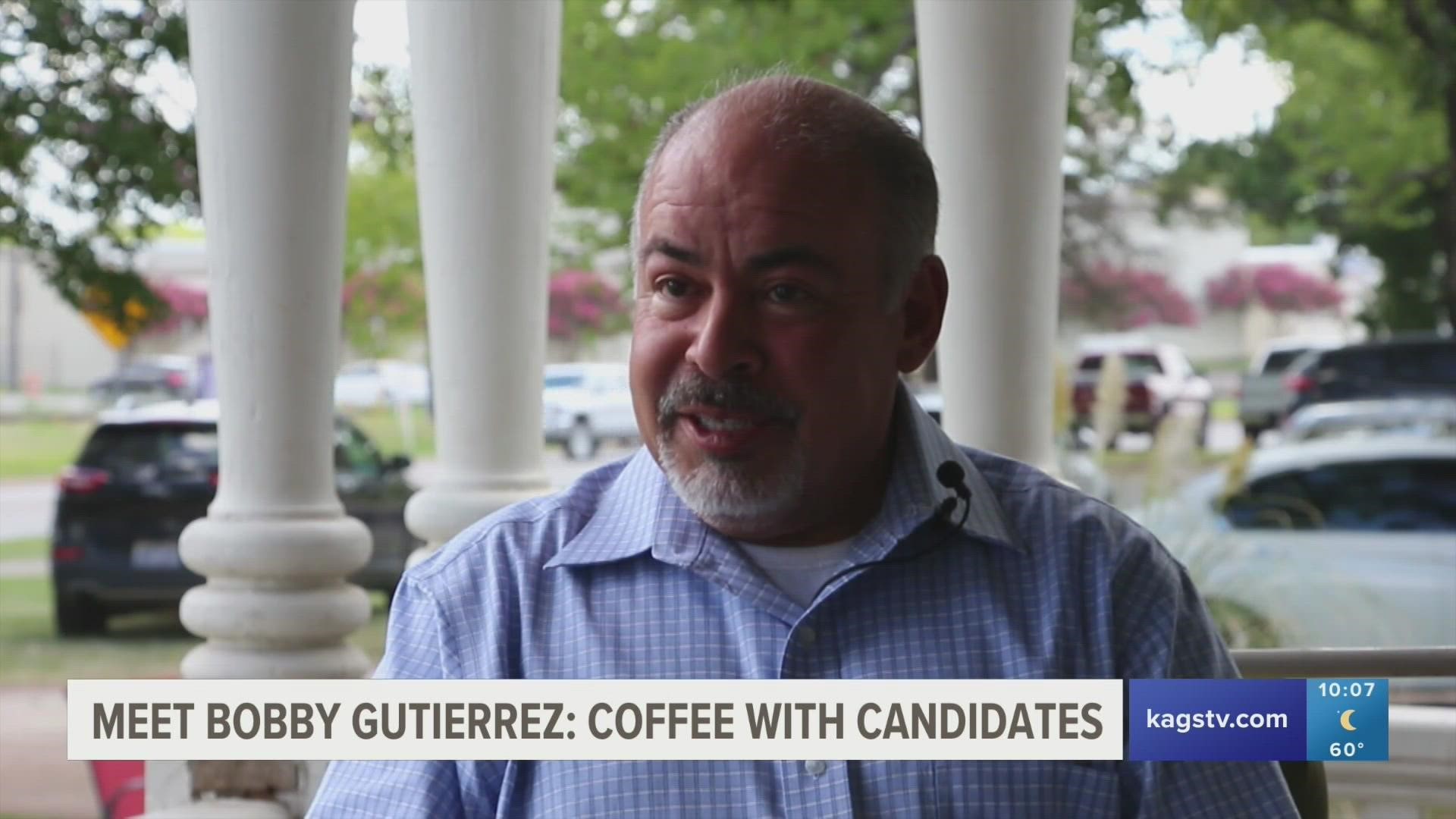 Bobby Gutierrez, a Bryan-College Station native, has served on the Bryan City Council for years and wants to continue to see his community grow.