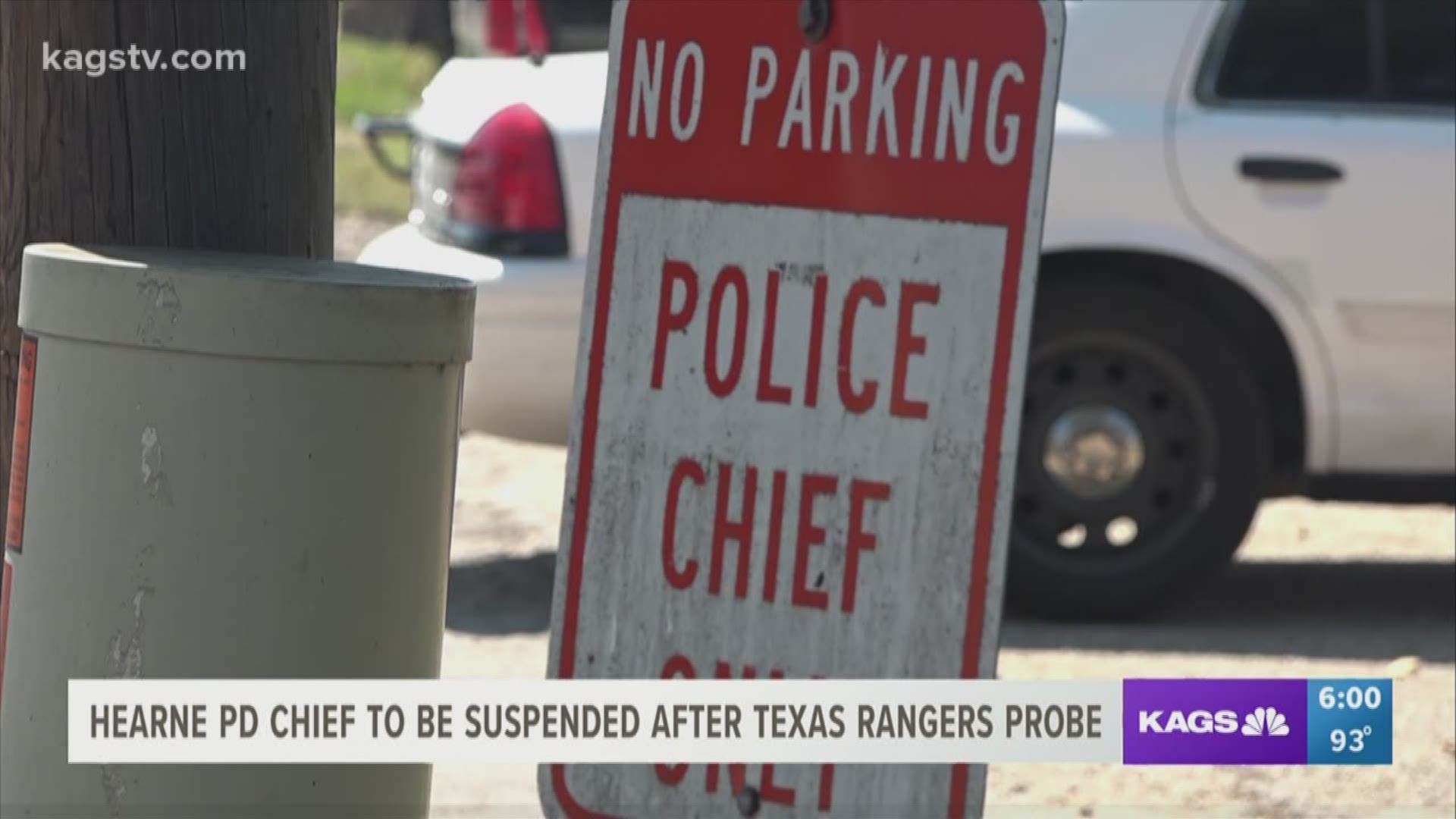 The Hearne police chief has been suspended without pay for two weeks after a more than year-long investigation by the Texas Rangers.