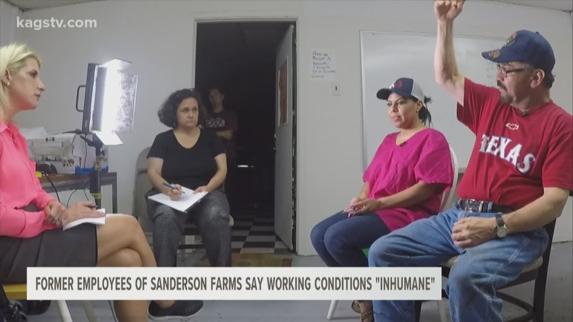 Former employees of Sanderson Farms say woking conditions were