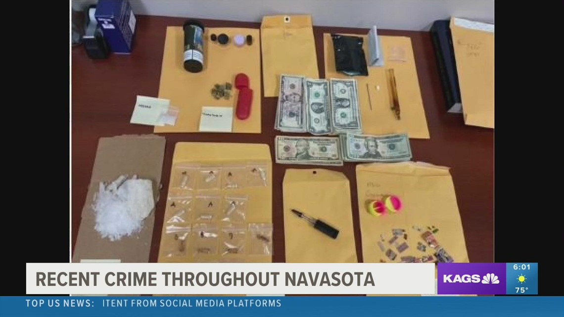 Navasota PD report multiple drug, road related arrests from Nov. 29 to Dec. 5