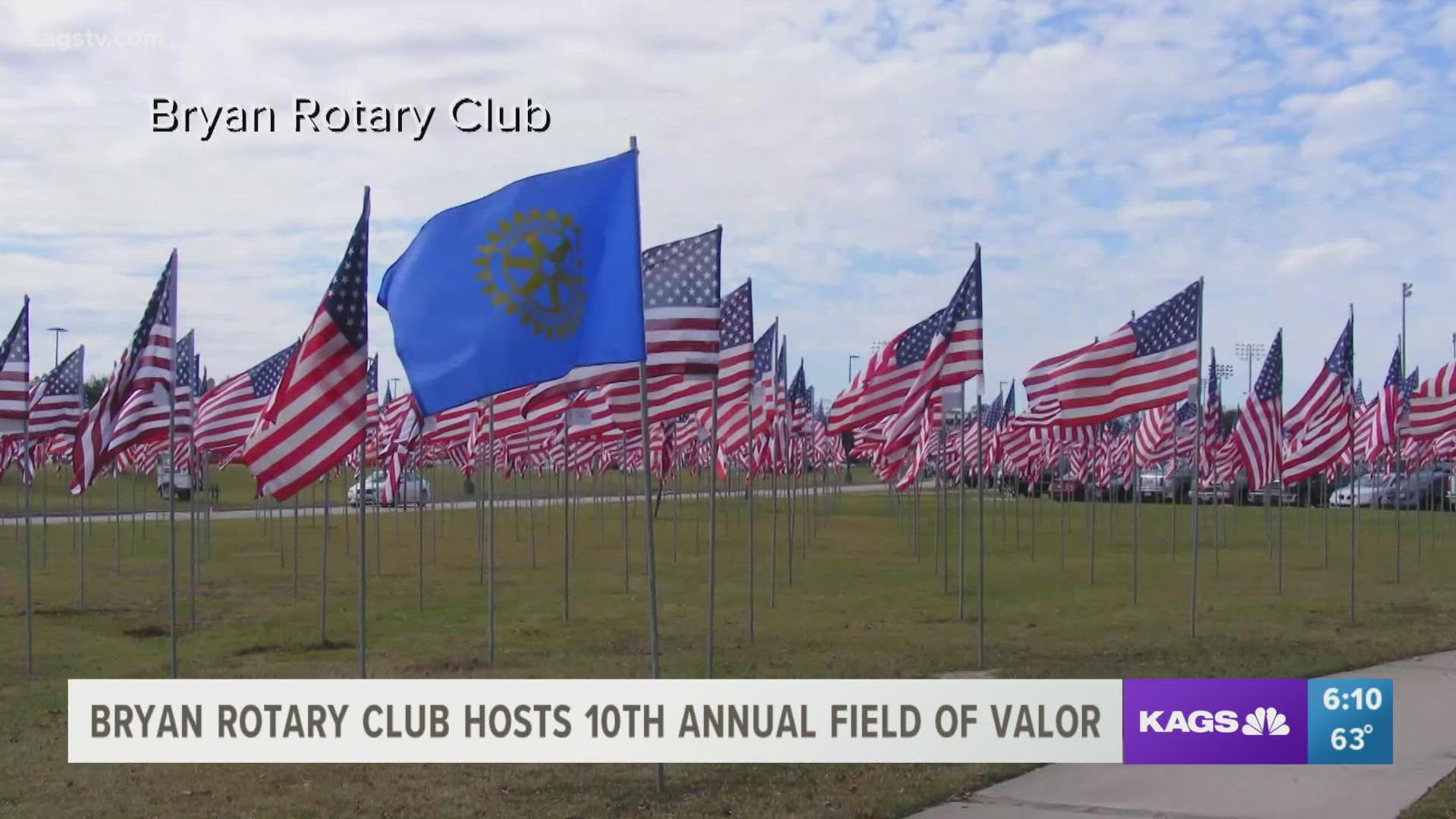 Bryan Rotary Club's Field of Valor honors American veterans