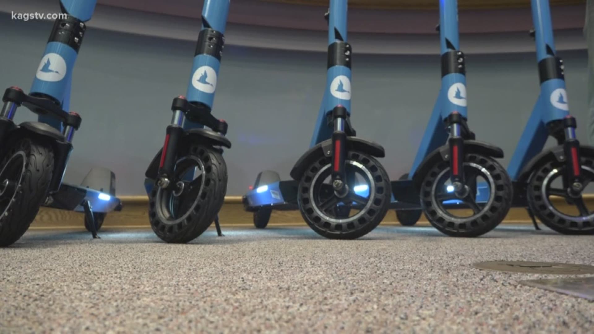 The scooters are part of a six month pilot program.