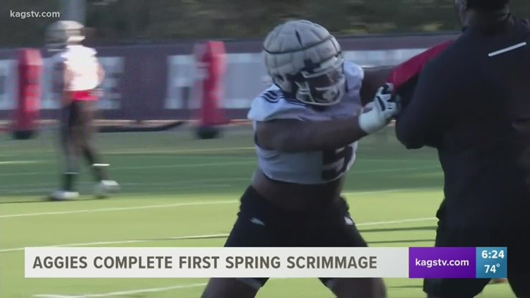 Aggies wrap up first spring scrimmage