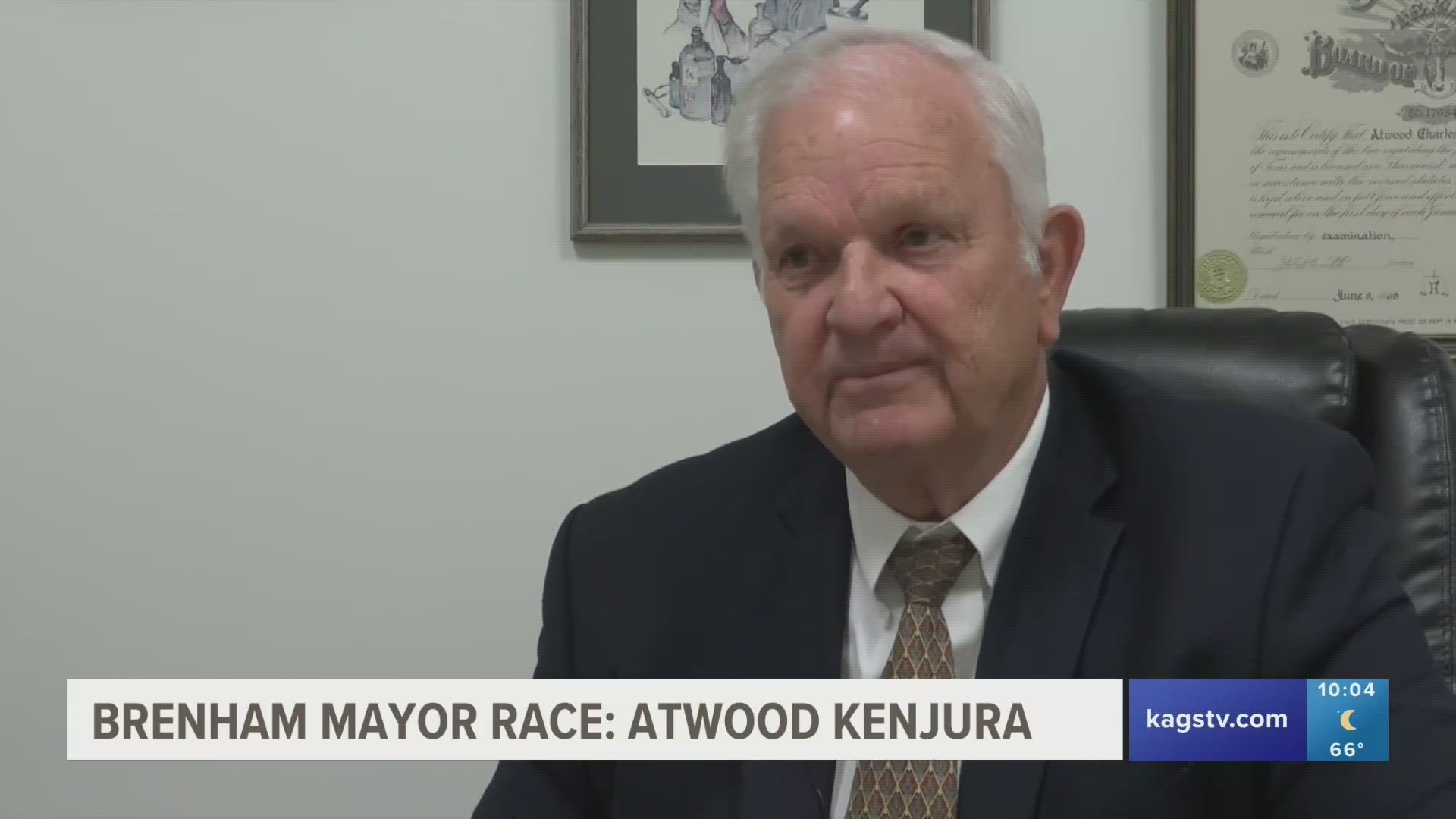 Atwood Kenjura, who has served on the Brenham City Council for two years, is a fifth generation resident of the town and wants to manage the ongoing growth.
