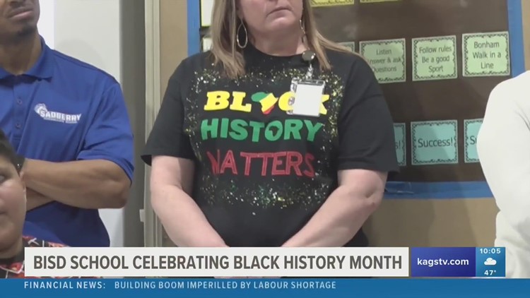 Bonham Elementary students celebrate notable black historical figures for Black History Month