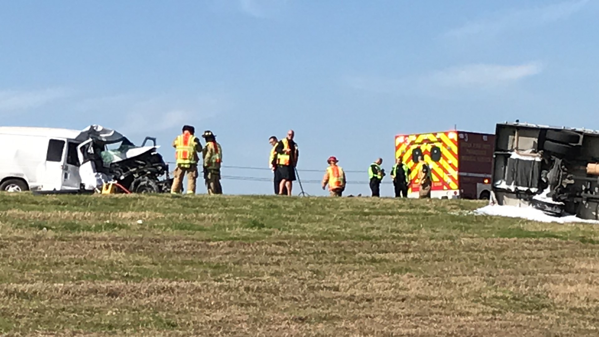 Rollover crash involving armored truck shuts down HWY 6 in Bryan ...