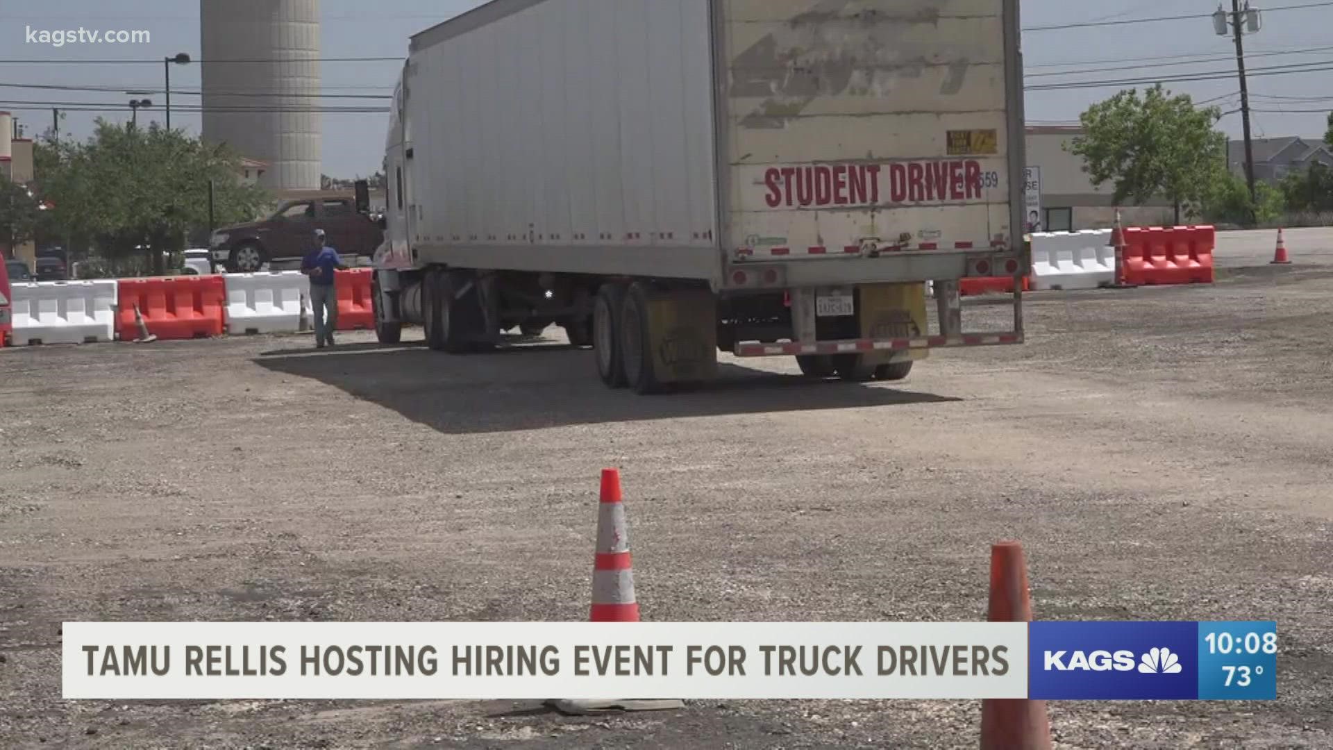 The trucking career fair is on November 13. The event will take place at the RELLIS Campus from 10 a.m. to 2 p.m.