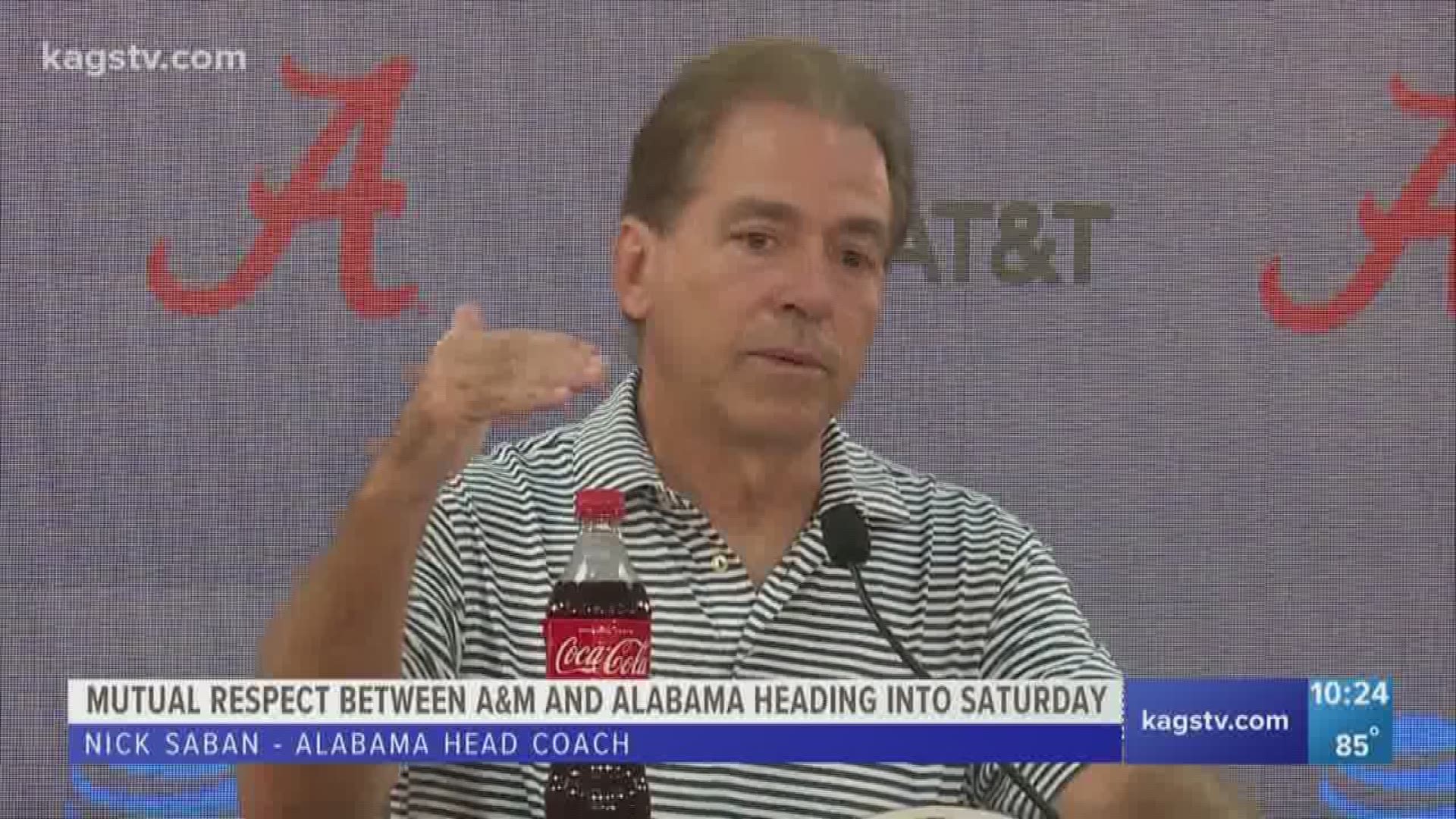 Nick Saban was very complimentary of Jimbo Fisher & the Aggies when he met the Alabama media on Monday.