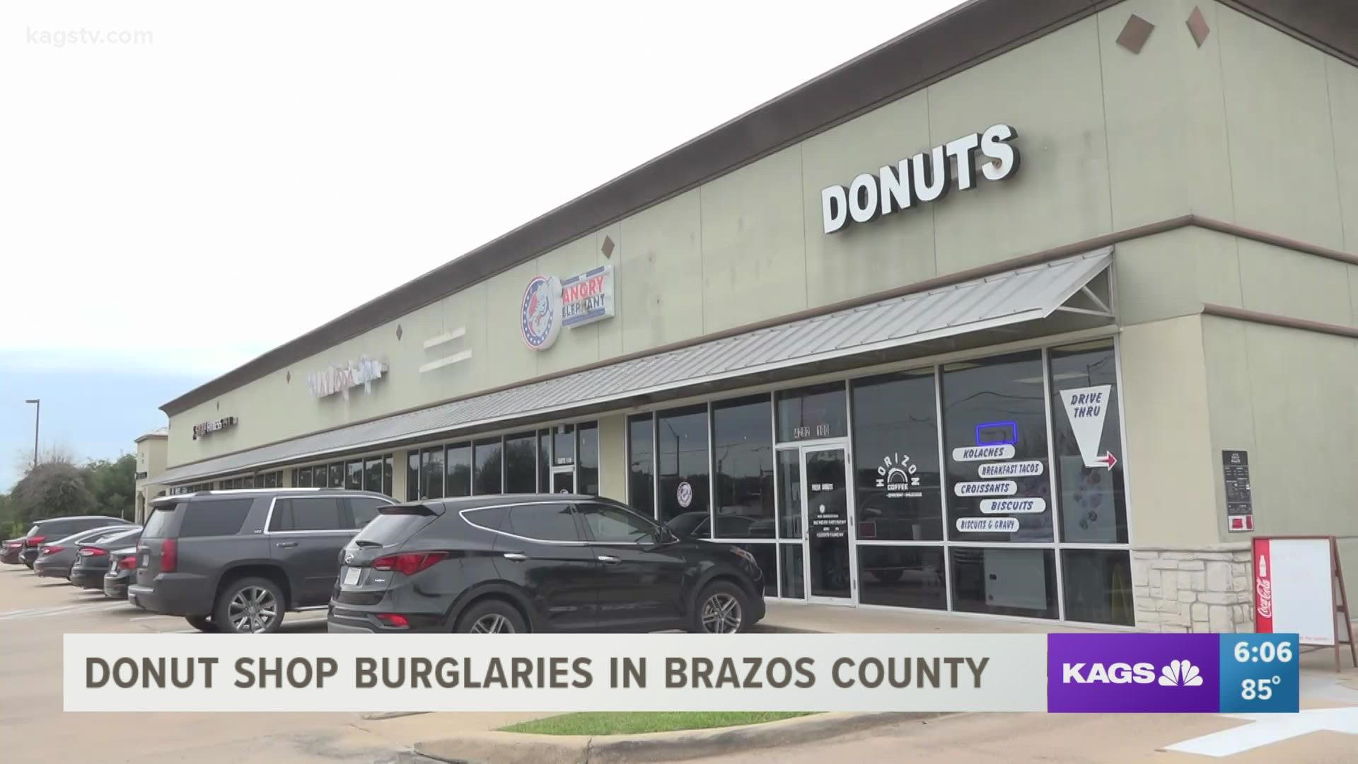 Several donut shops were burglarized Monday morning. The motives are still unknown