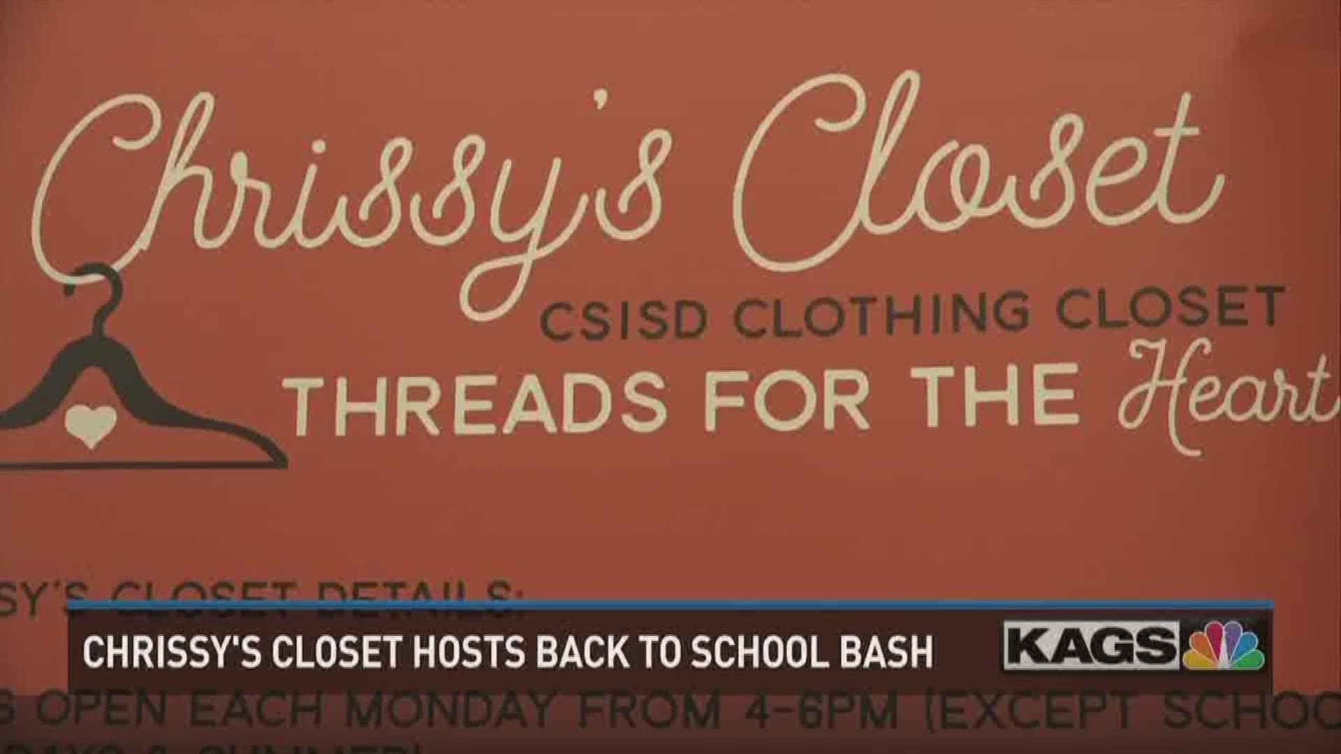 College Station's Chrissy's Closet is ready to help students in need  with clothing, shoes and other basic items.