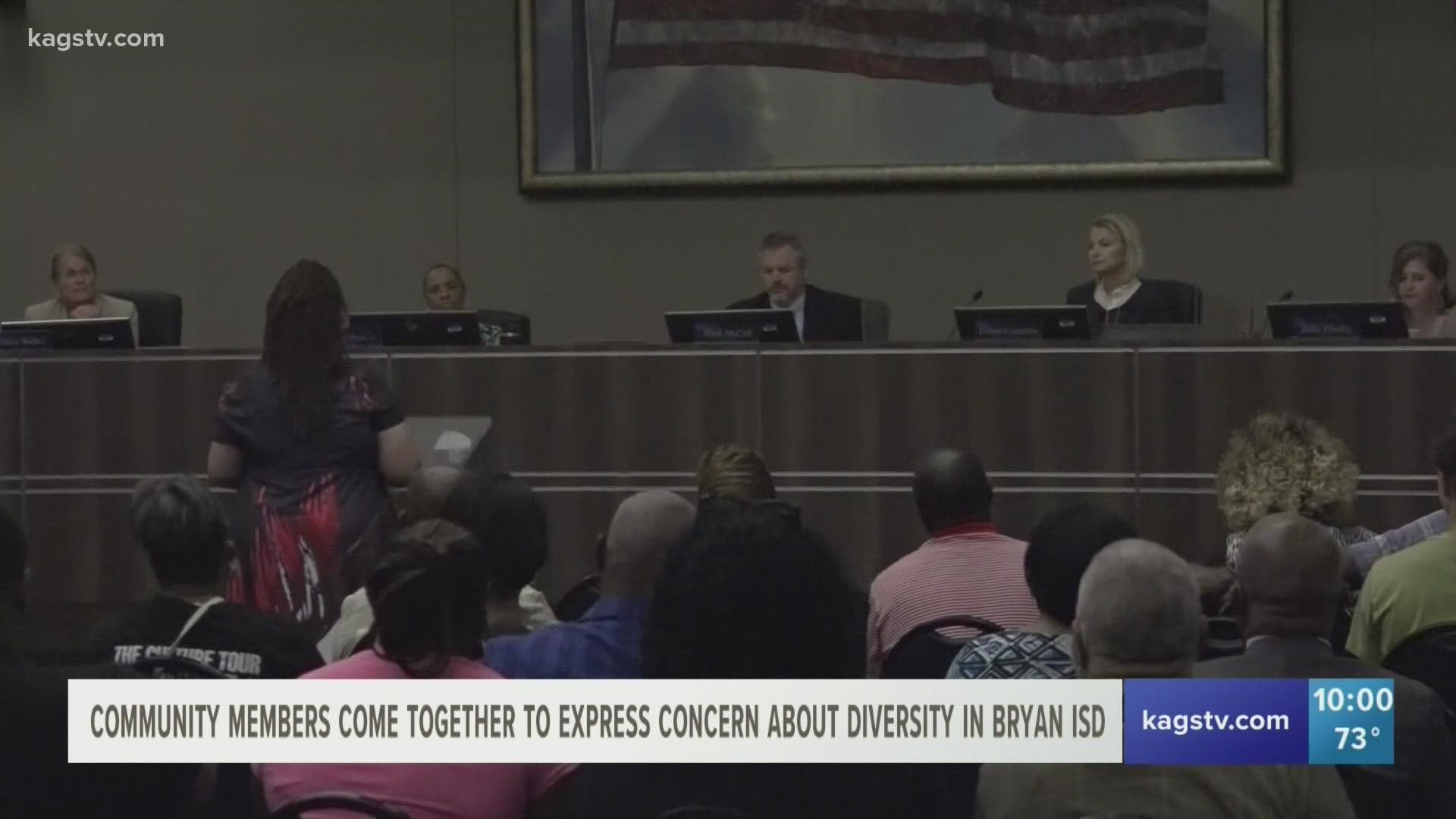 Community attends Bryan ISD board meeting over diversity concerns ...
