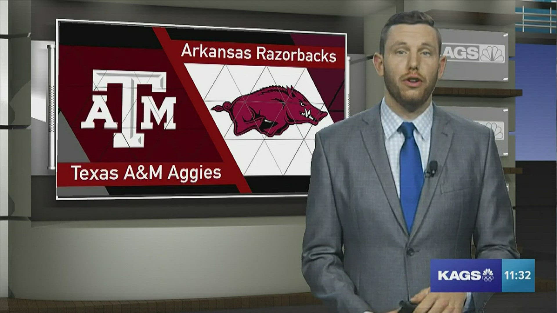 No. 17 Texas A&M defeated Arkansas 104-60 on Thursday night in its penultimate regular season game.
