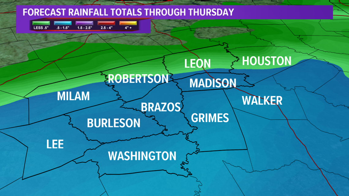 Cold and wet Thursday for the Brazos Valley | kagstv.com