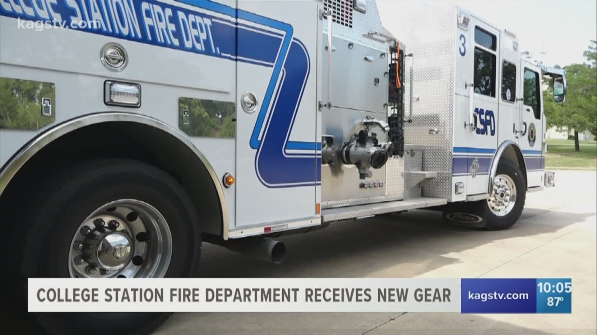 The College Station Fire Department has added some new gear to their trucks today. Here is Kacey Bowen to tell us more about why that equipment is so important in saving lives.