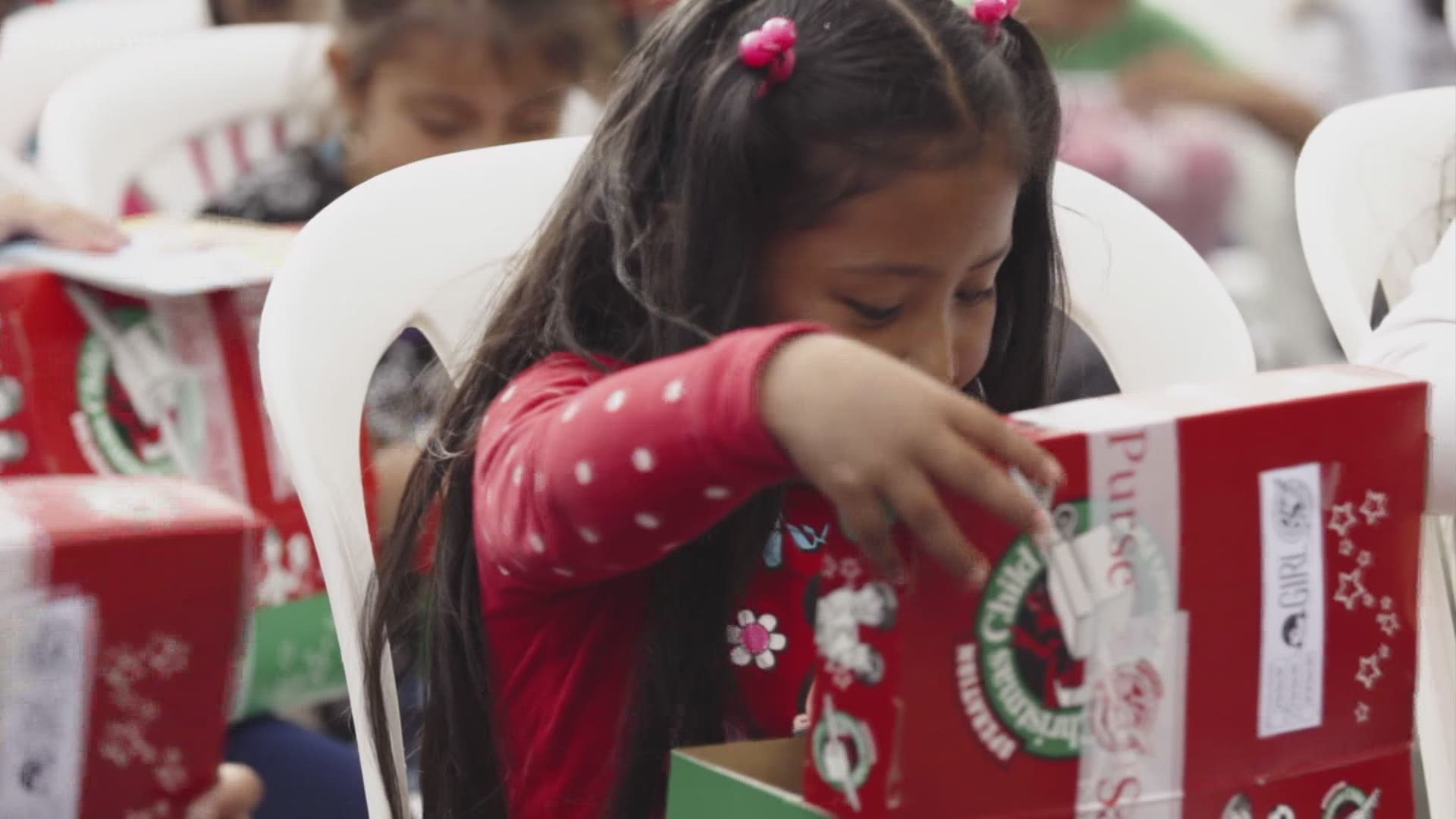 Operation Christmas provides shoe box of gift items to children around the world.