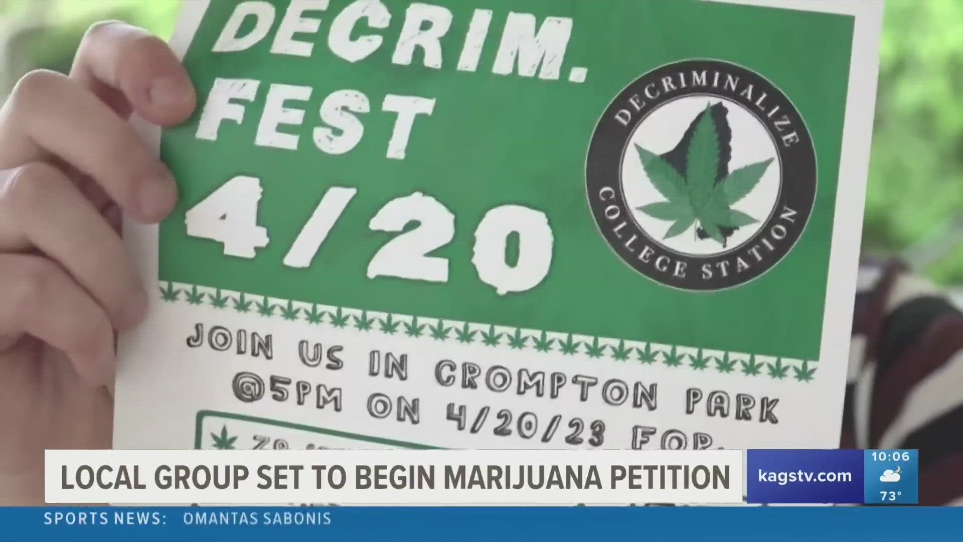 The group is hoping to reach 5,000 signatures for their petition and ultimately have Class A & B marijuana possession charges become decriminalized.