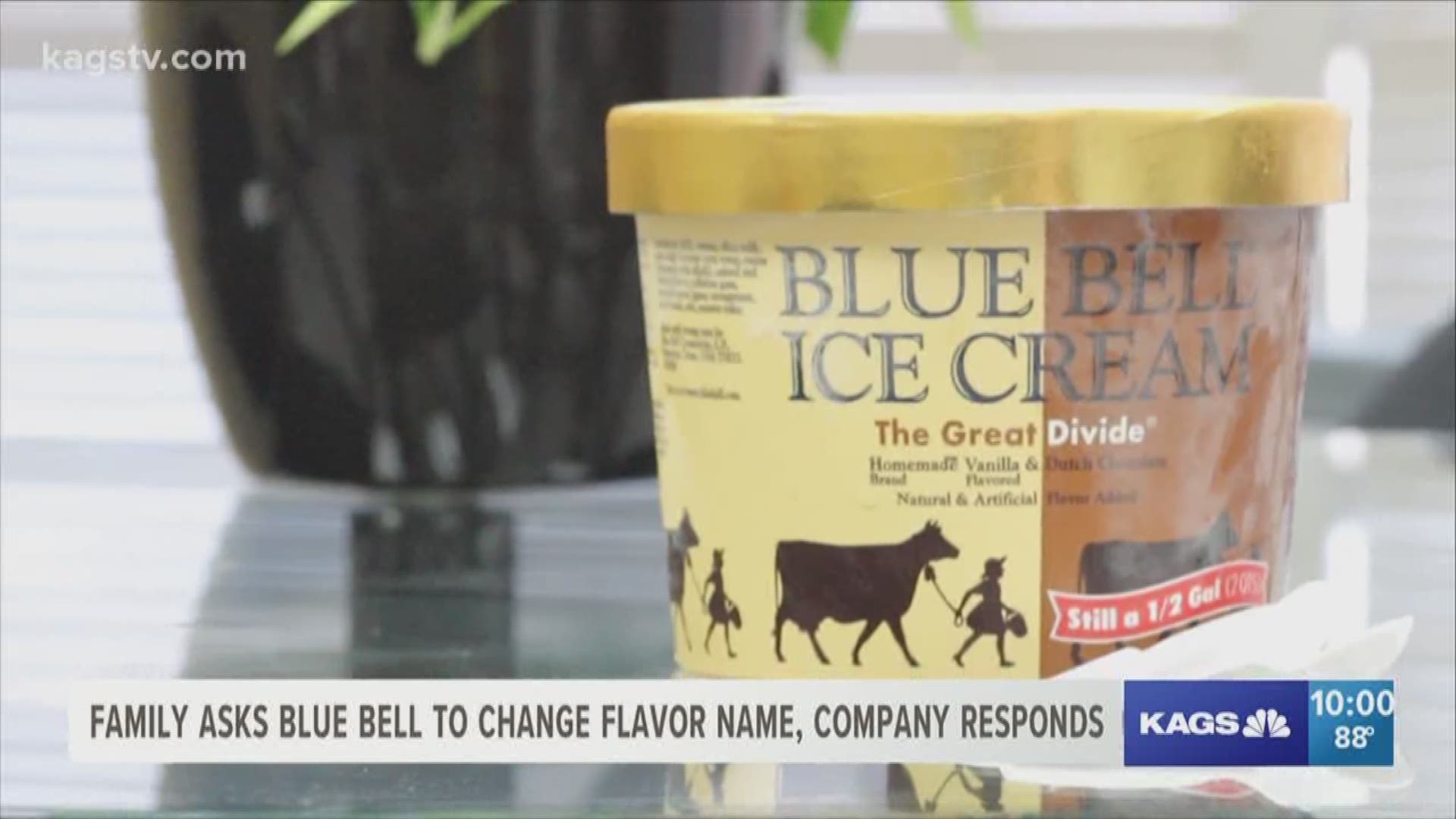 Louisiana asked Blue Bell to change name of "The Great Divide"