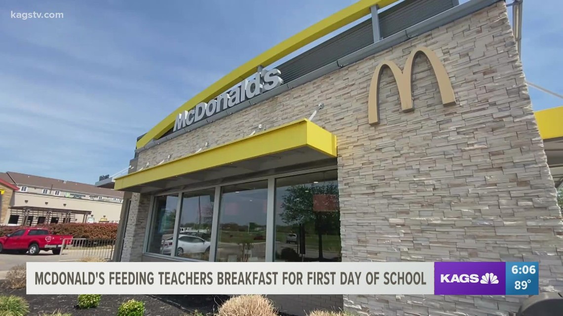 McDonald's giving out free breakfast to Bryan and College Station ISD