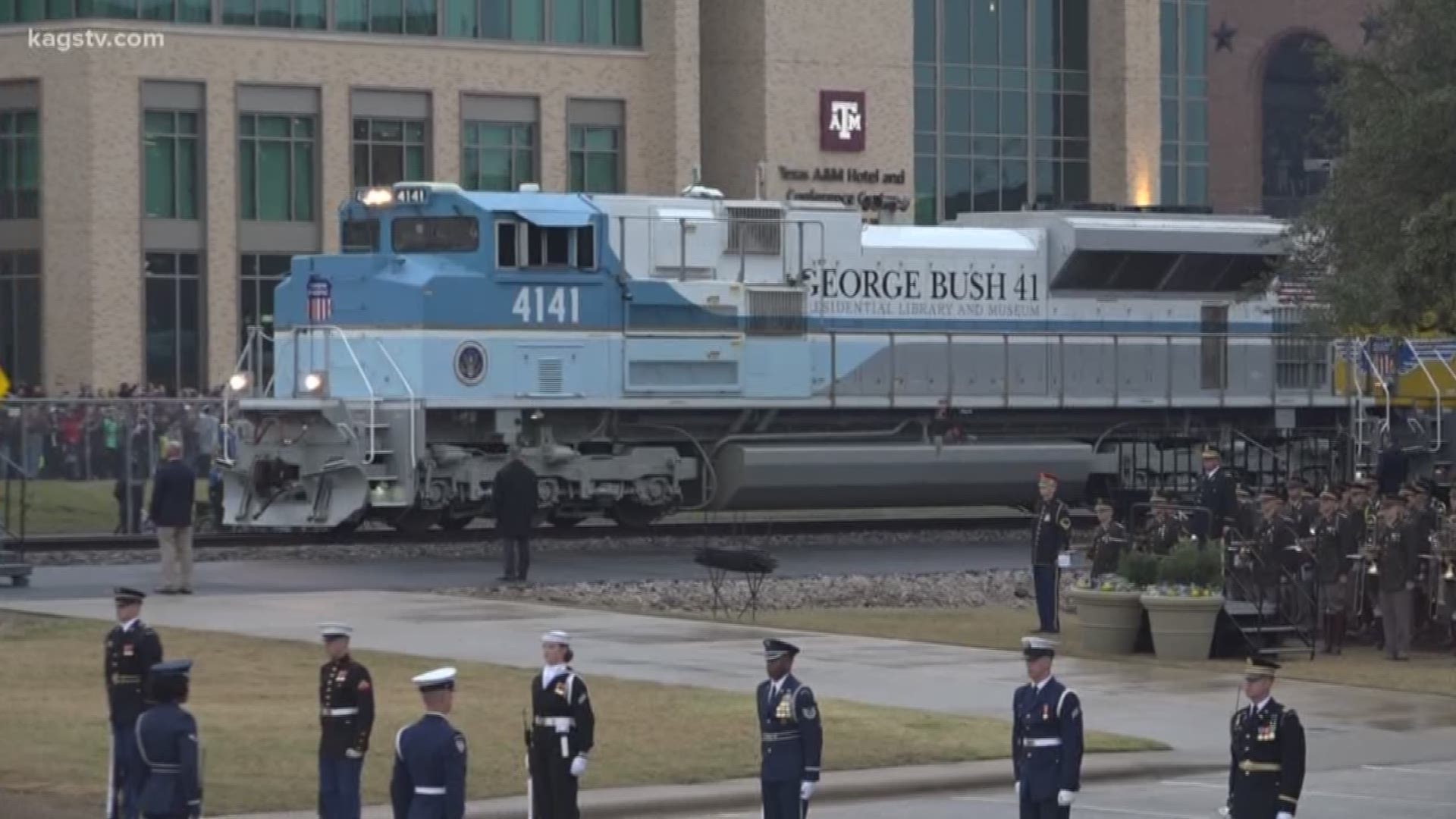 The Bush family said to see "Big Boy" on display at the Bush library and museum means the world to them.