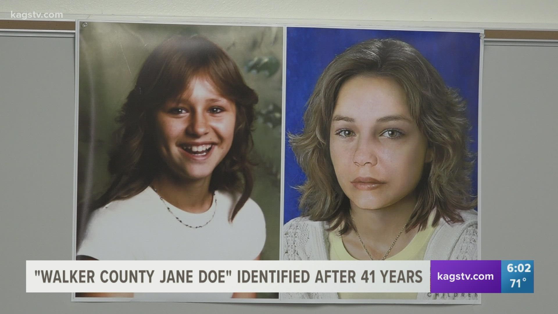 "Walker County Jane Doe" identified after 41 years