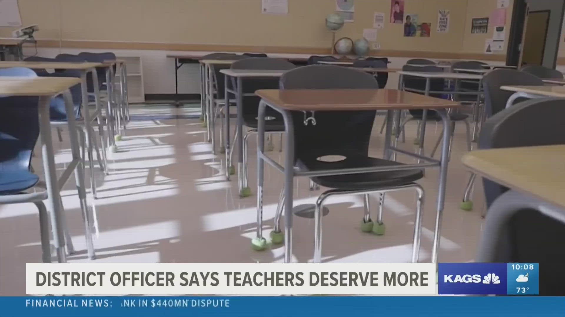 As the legislative session continues and bills continued to be worked on, Bryan ISD Chief Financial Officer Kevin Beesaw says teachers deserve more from SB 9.