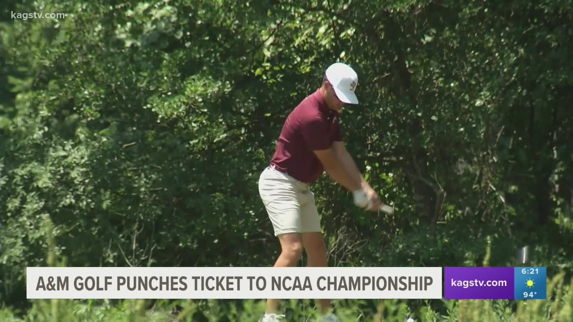 With the third place finish at the Bryan Regional, A&M men's golf is headed to the NCAA Championship in Scottsdale, Arizona.