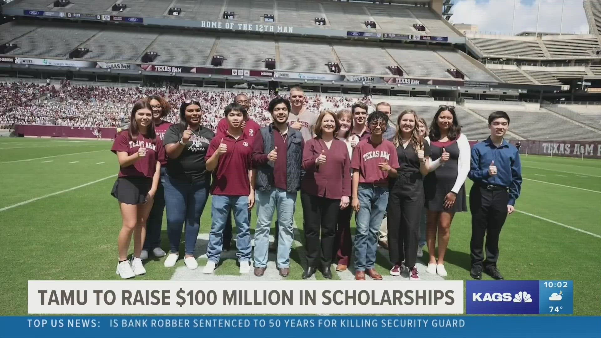 The scholarship initiative was announced at the Maroon and White spring football game on Saturday.