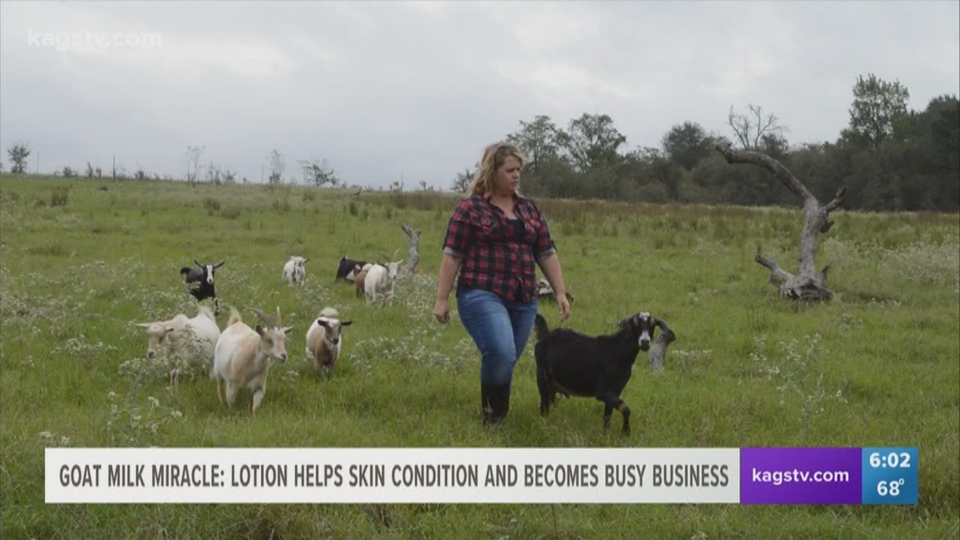 What started as a desperate attempt to cure her daughter's chronic skin condition, grew into a full-blown business for a Grimes County mom.