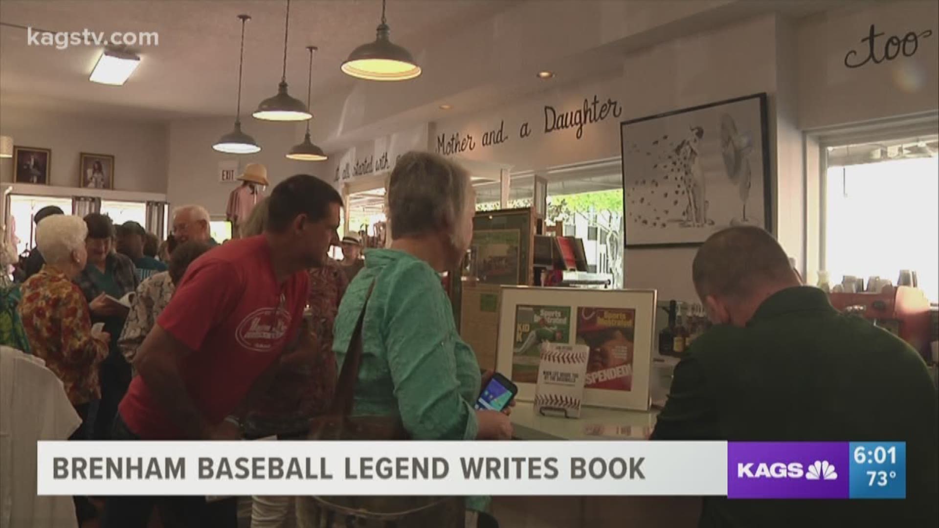 Brenham baseball legend, Jon Peters wrote a book about overcoming his injuries and the dark path it took him down. KAGS Kacey Bowen spoke with him about the journey and suport from the community.
