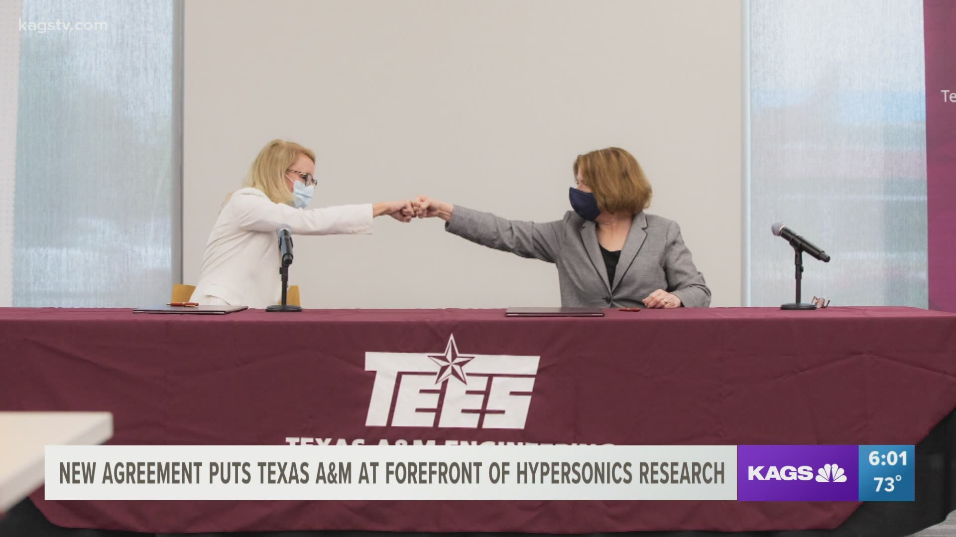 TAMU and the engineering corporation are working together to focus on hypersonic research