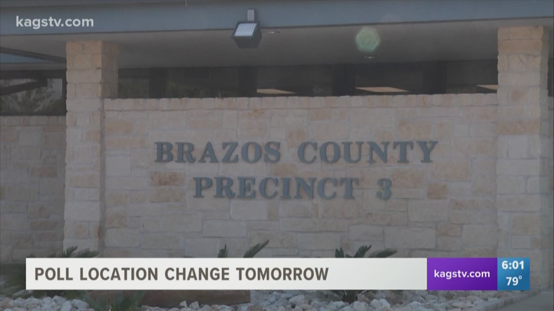 Tomorrow Brazos County will have over twenty voting centers open and you may vote at any center in the county.