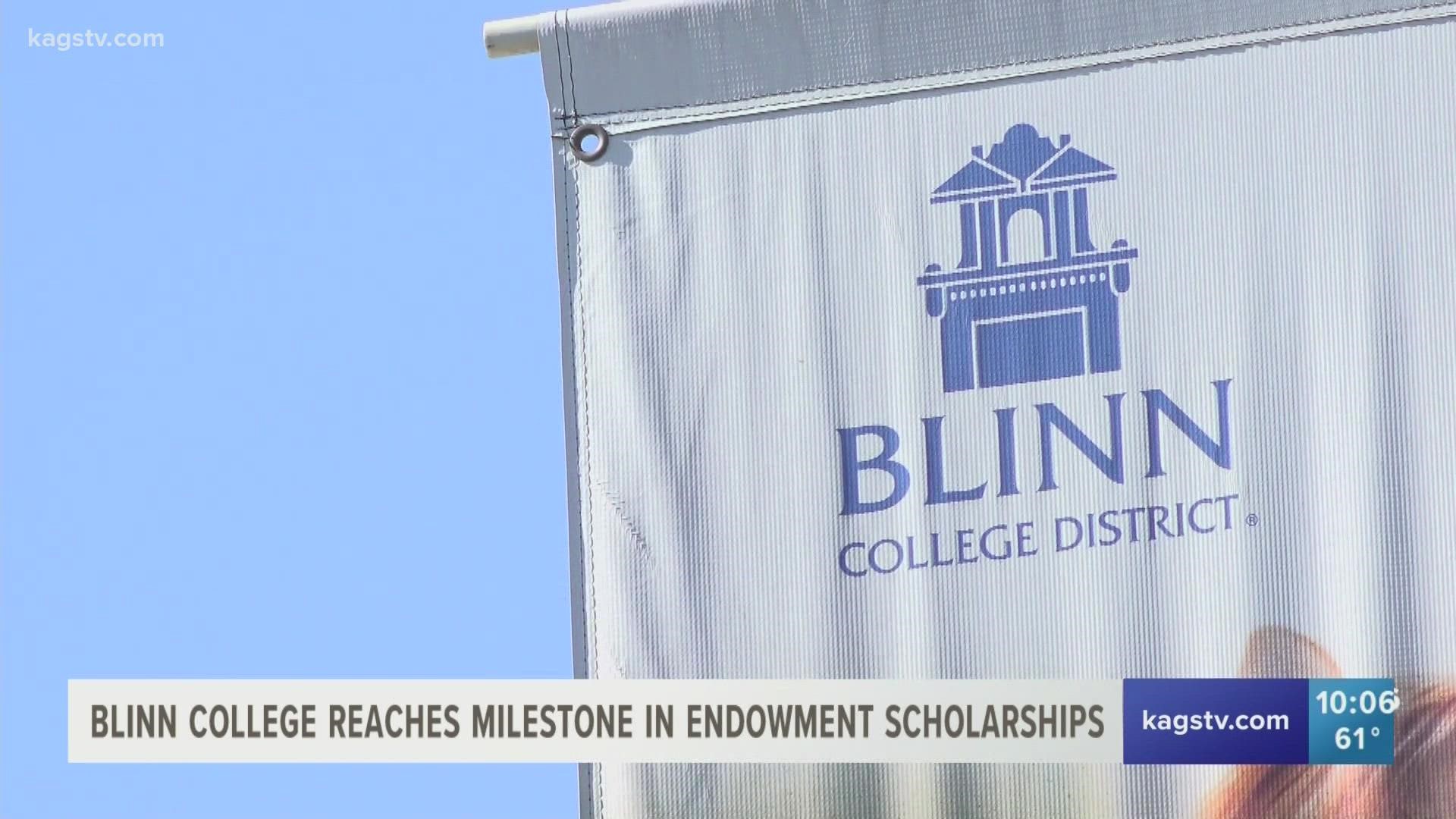 The Blinn college foundation has reached a significant milestone in helping students reach their educational goals.