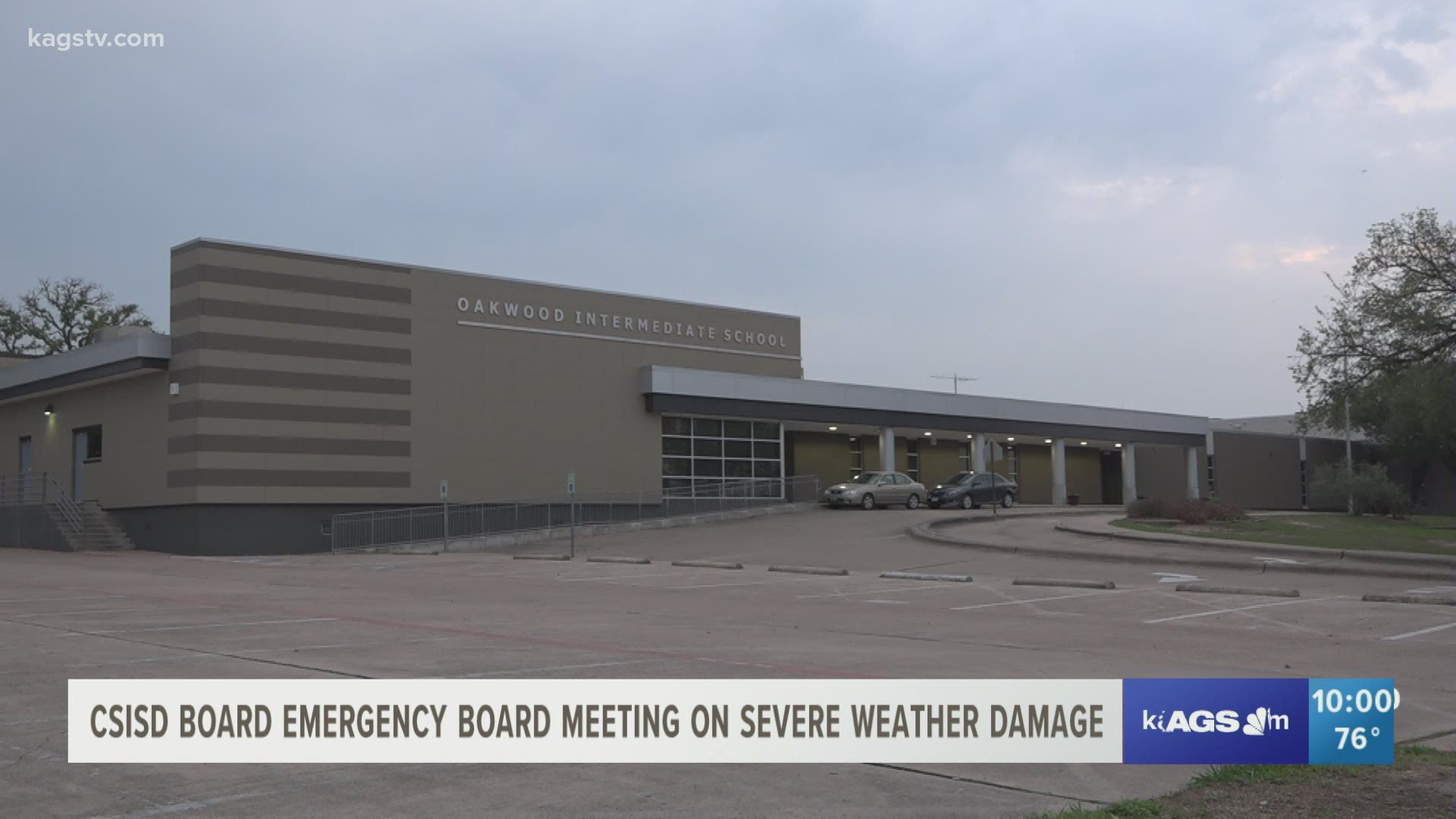 Oakwood Intermediate and Southwood Valley Elementary School roofs were damaged in a recent hail and rain storm.
