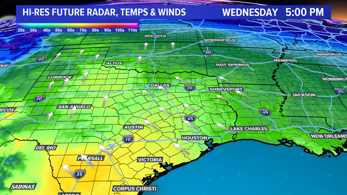 Wednesday forecast for the Brazos Valley