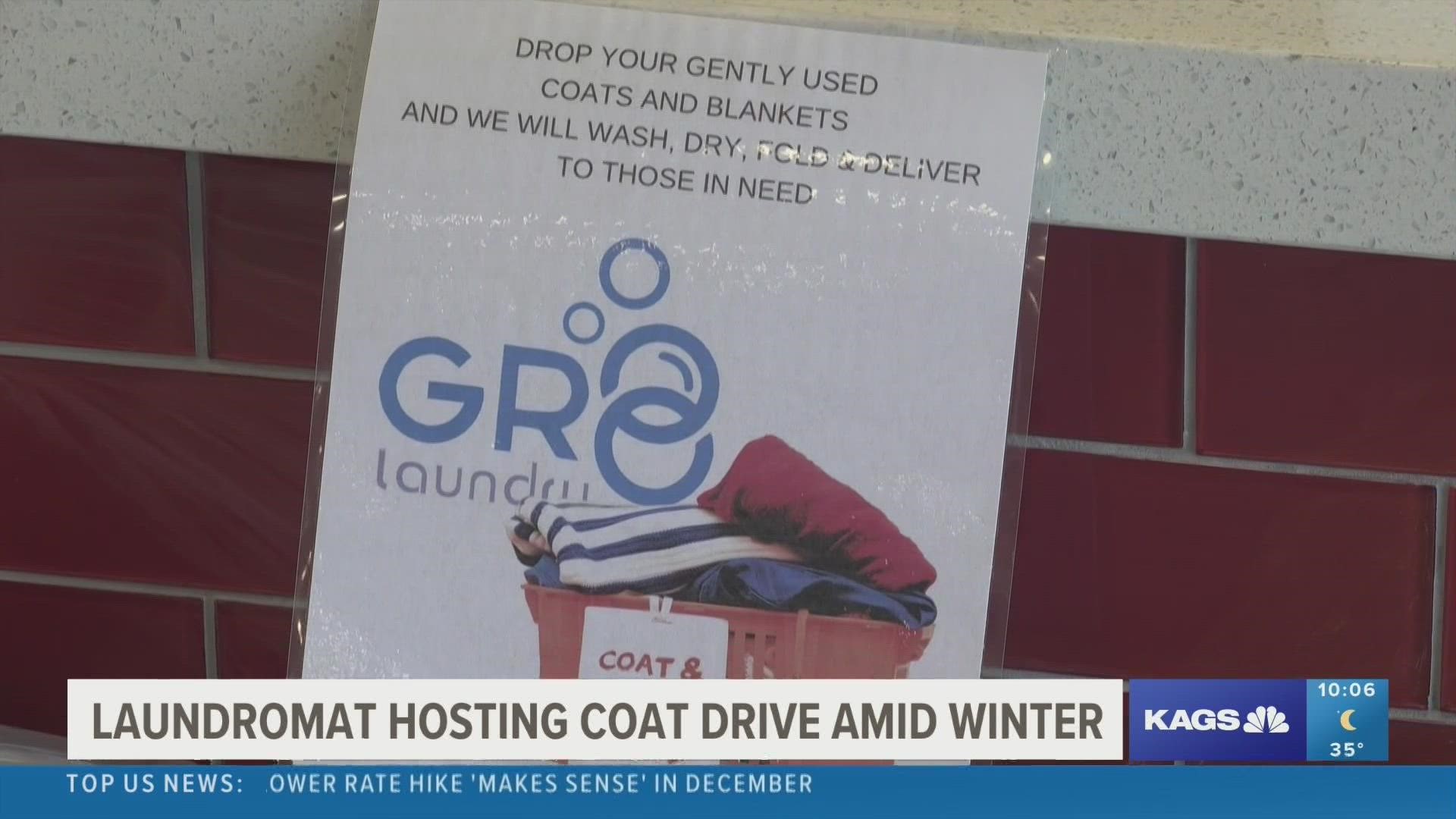 As November comes to a close, December's chills bring the need for more warmth, and one laundromat is providing that warmth for children in need this holiday season.