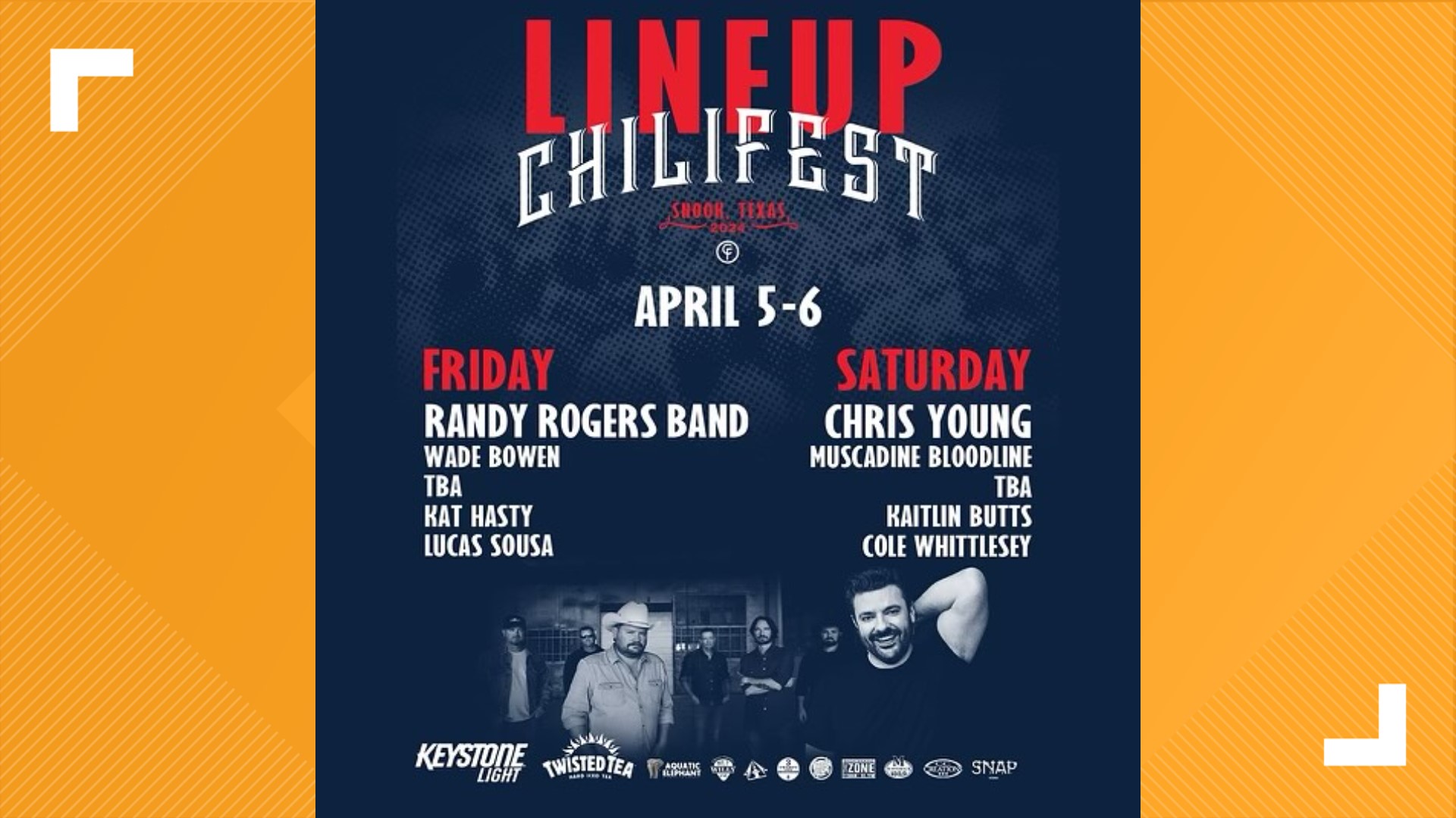 Who is performing at the 2024 Chilifest Music Festival?