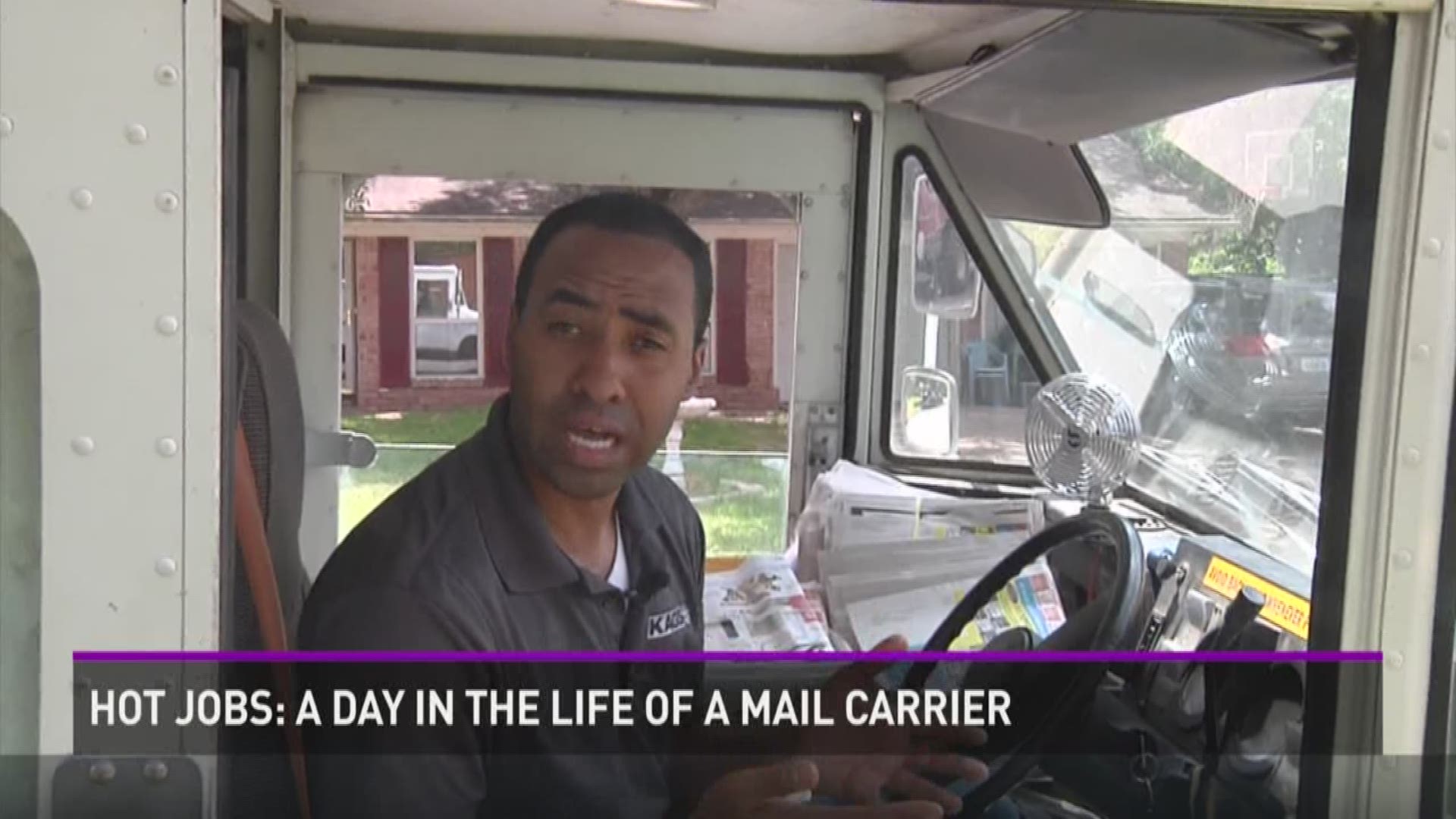 This week we spotlight people who work in the heat. Today we meet a mail carrier.