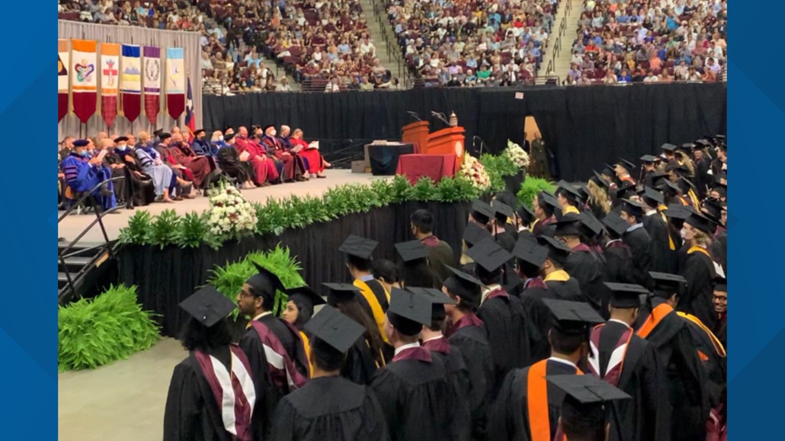 Texas A&M University 👍 on X: Congratulations to our newest Aggie Grads  crossing the stage today! 👍🎓 We could not be more proud to call you  former students of Texas A&M! #TAMUgrad