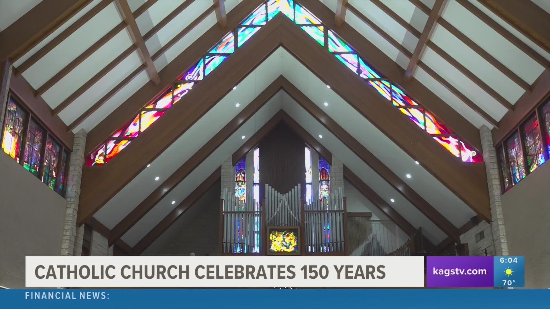 The Catholic Church in Bryan is celebrating its 150-year anniversary by highlighting its members and their history.