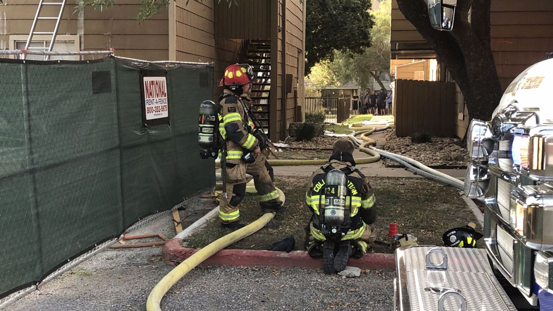 Fire crews battle flames at College Station apartment complex | kagstv.com