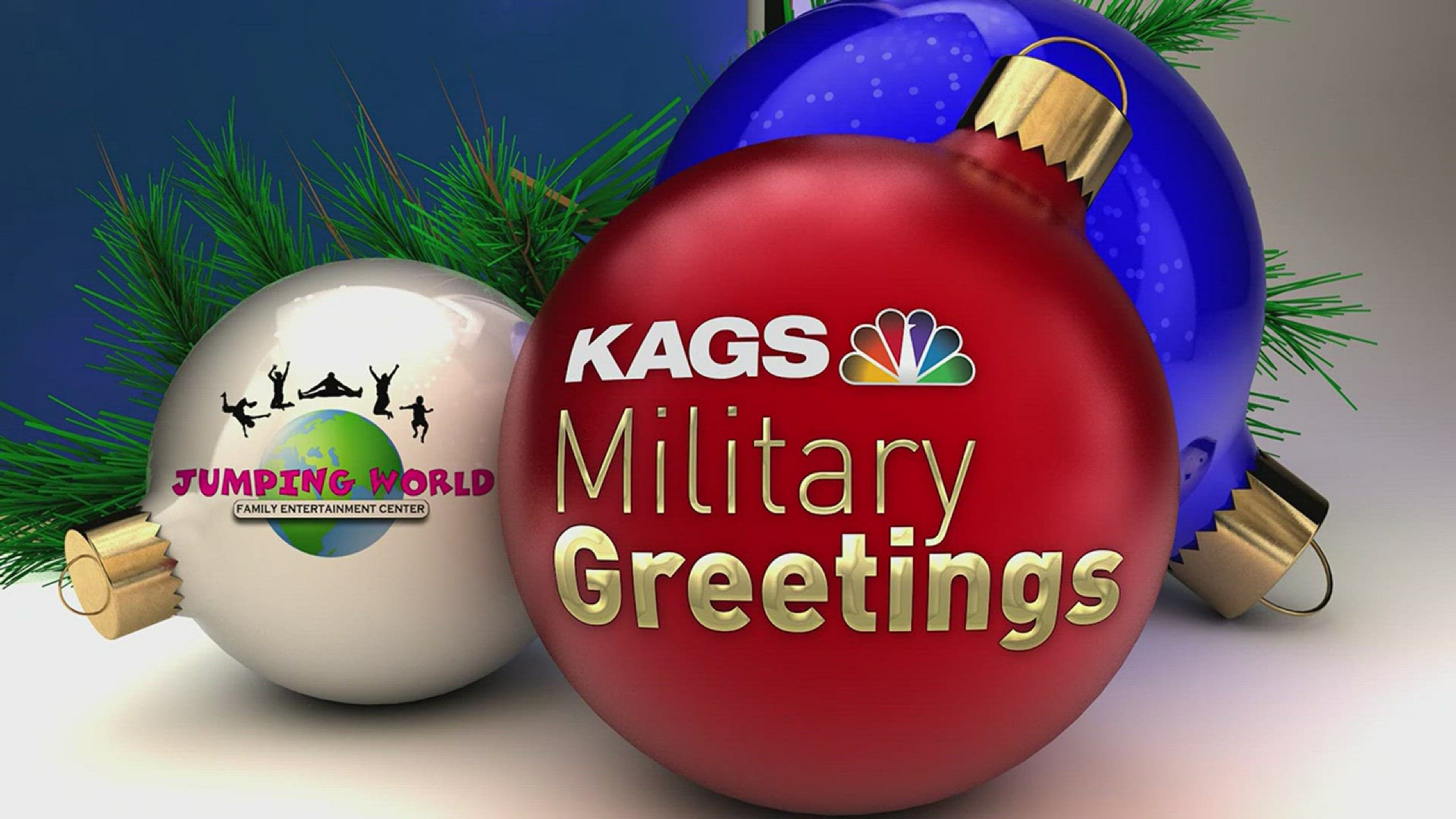 Jumping World presents Military greetings from A1C Humberto Garcia and LCDR Scott Walters